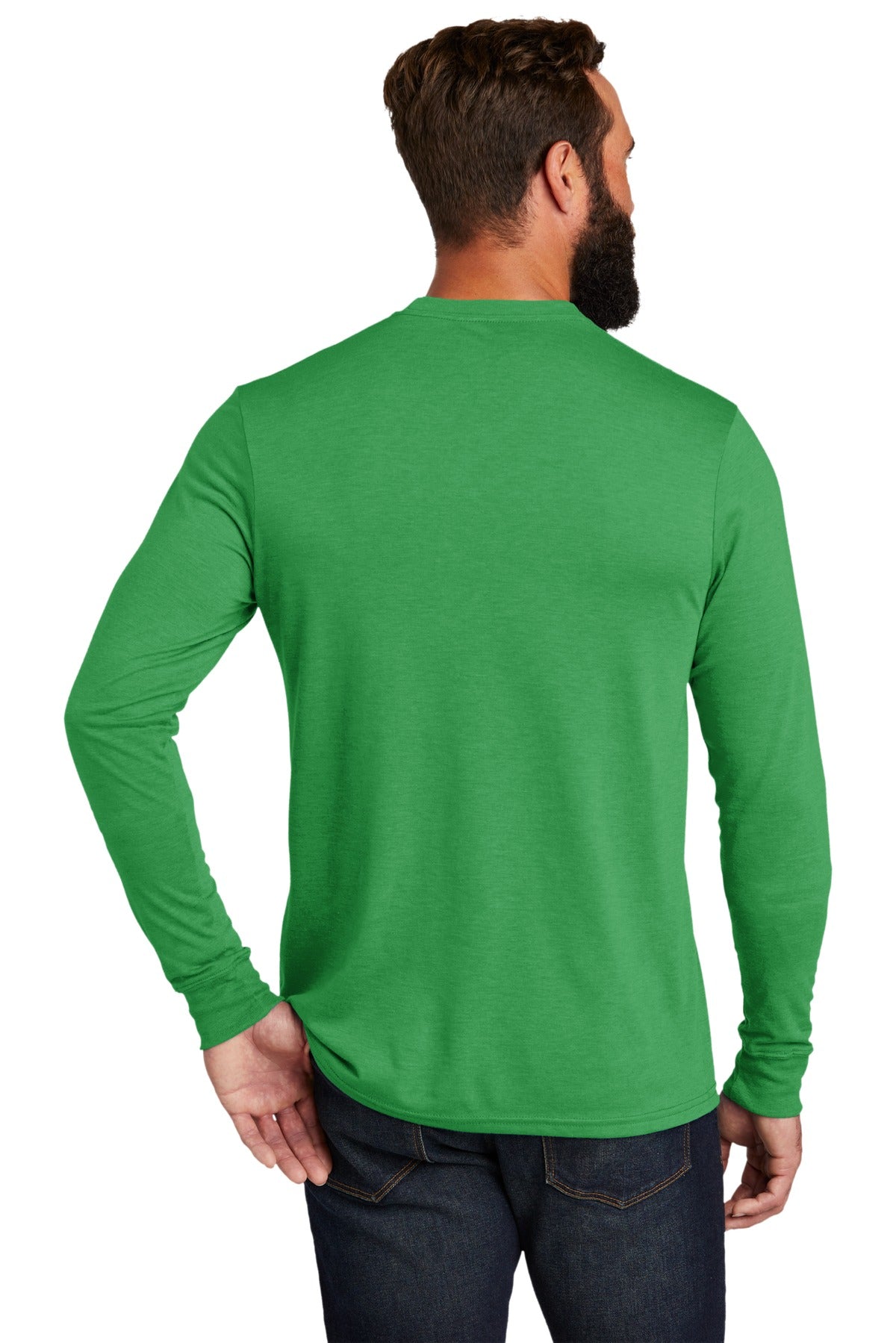 Custom Embroidered Allmade  Unisex Tri-Blend Long Sleeve Tee AL6004,Enviro Green