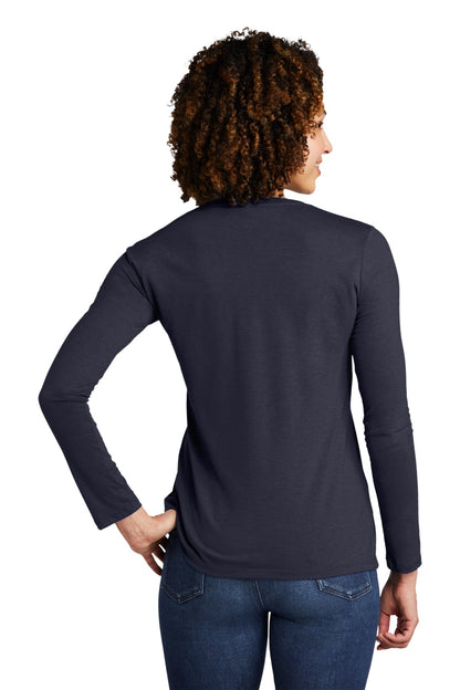Custom Embroidered Allmade   Women's Tri-Blend Long Sleeve Tee AL6008,Rebel Blue