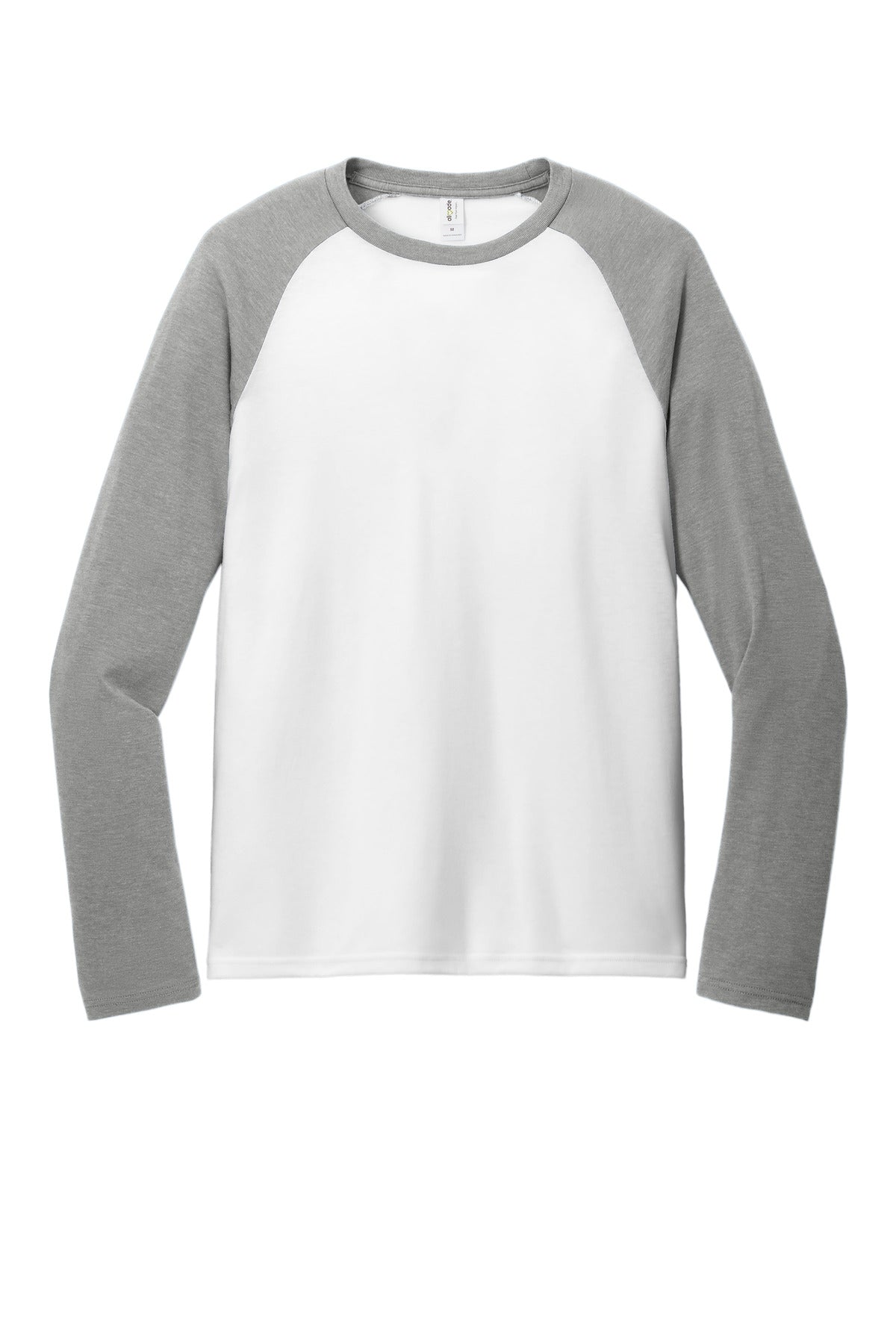 Custom Embroidered AllMade T-Shirts  in Aluminum Grey/ Bright White