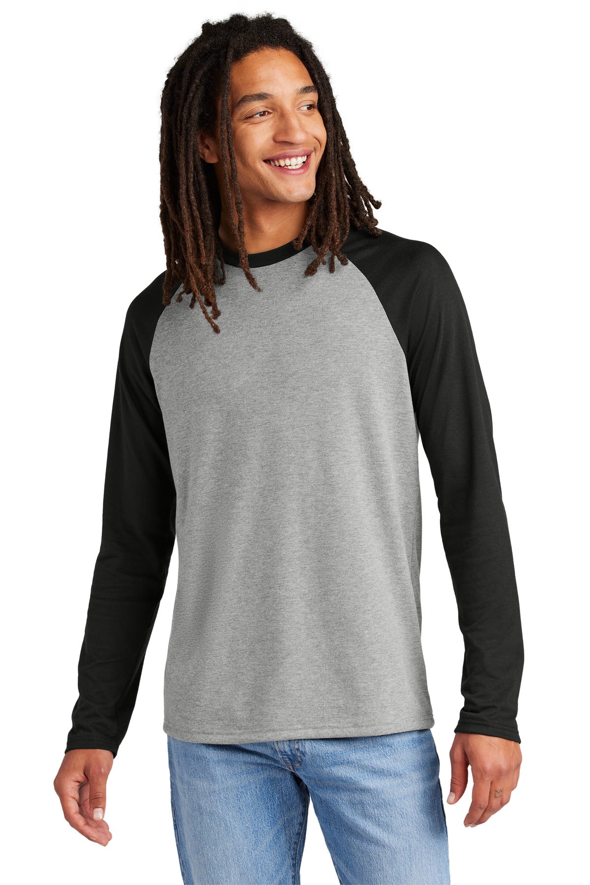 Allmade Unisex Tri-Blend Long Sleeve Colorblock Raglan AL6009