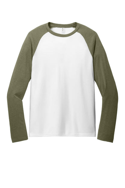 Custom Embroidered AllMade T-Shirts  in Olive You Green/ Bright White