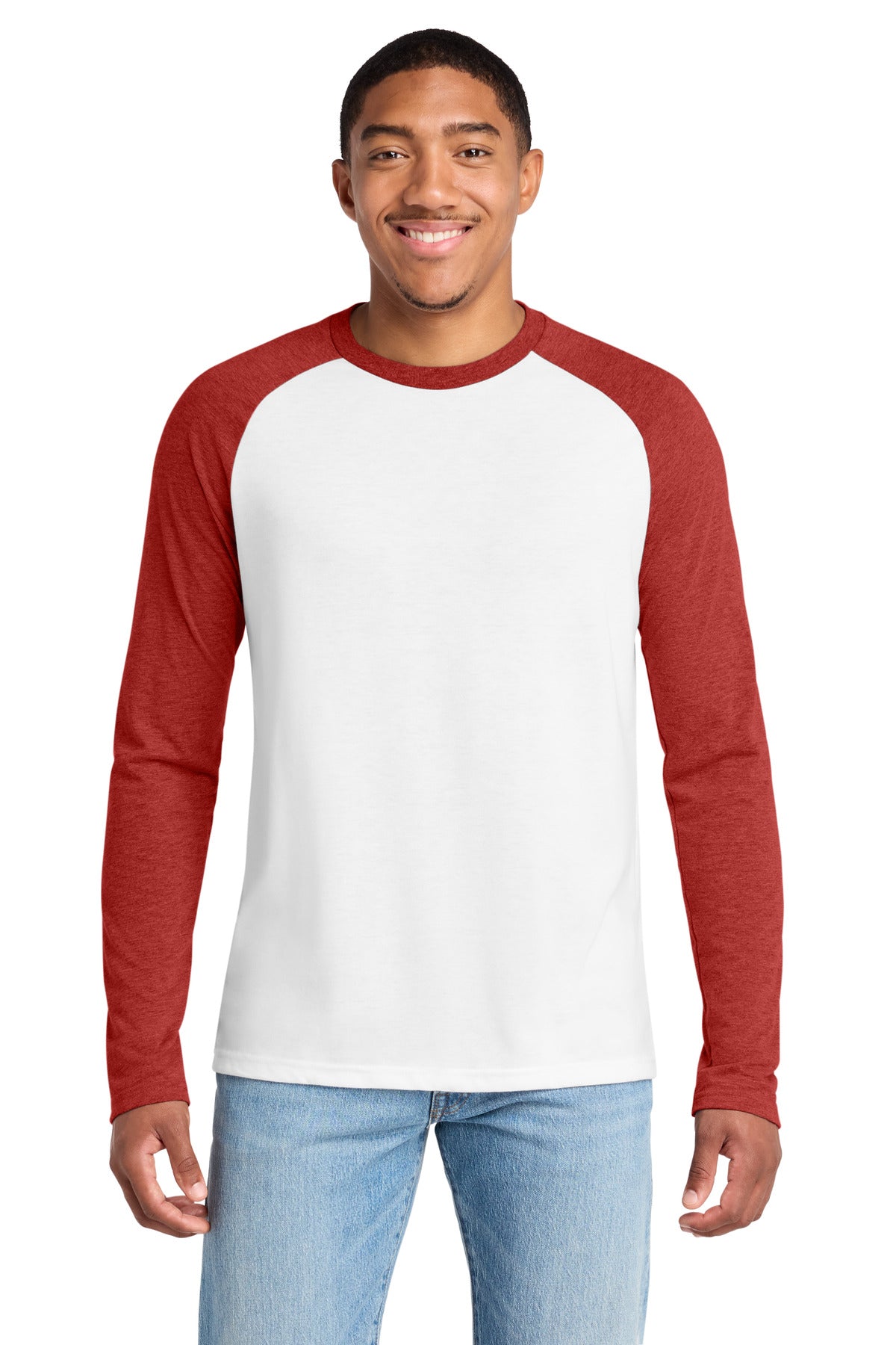 Custom Embroidered AllMade T-Shirts  in Rise Up Red/ Bright White