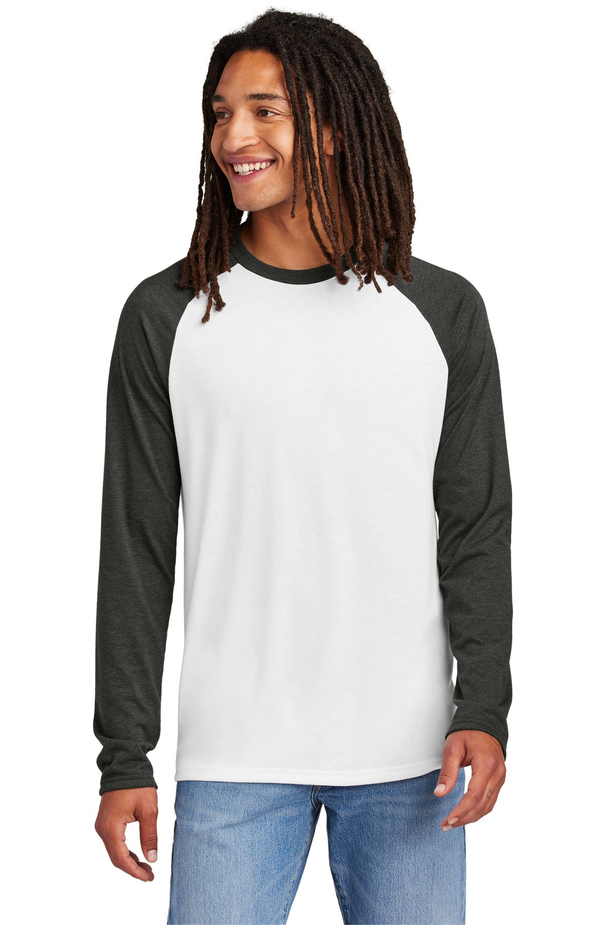 Allmade Unisex Tri-Blend Long Sleeve Colorblock Raglan AL6009