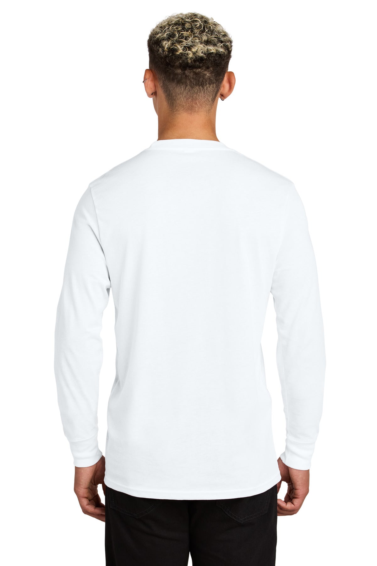 Custom Embroidered Allmade Unisex Long Sleeve Organic Cotton Tee AL6104,Bright White