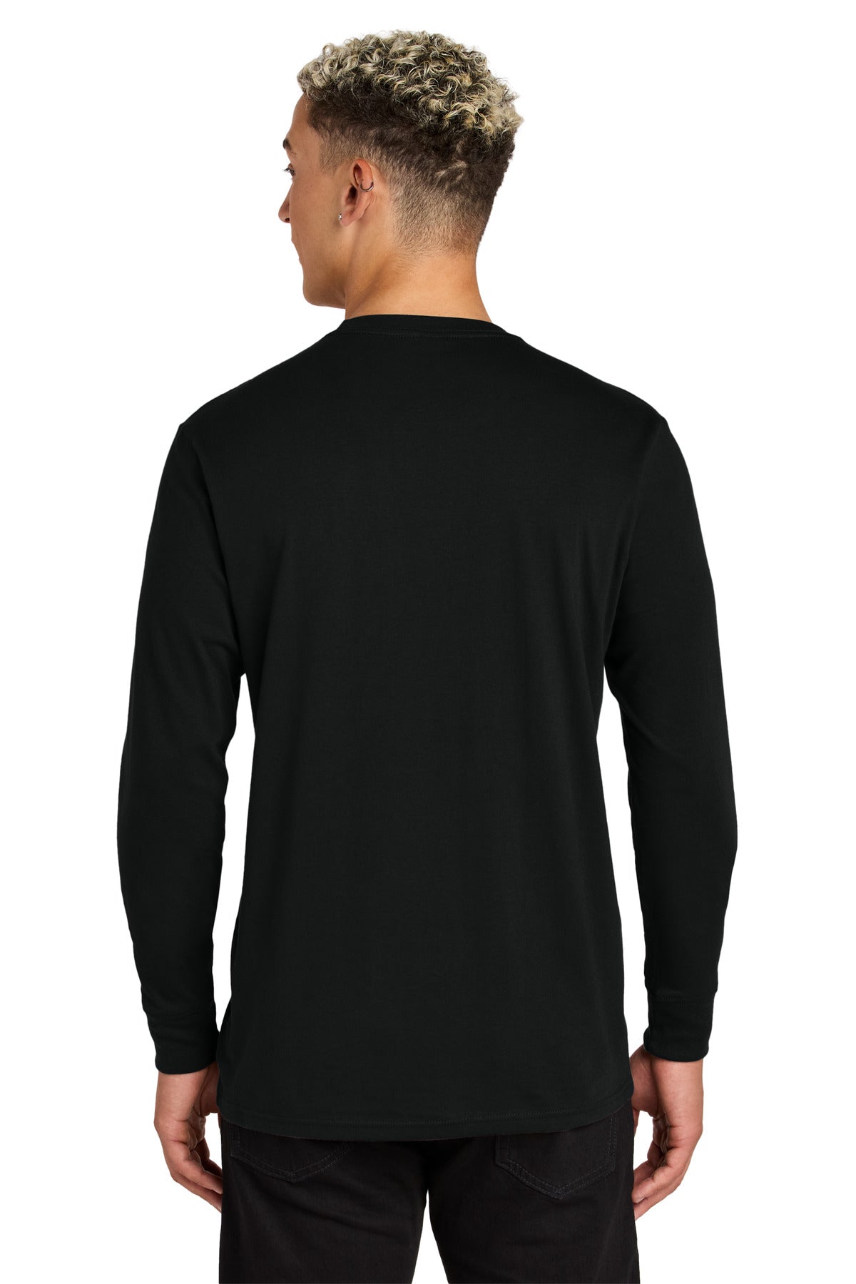 Custom Embroidered Allmade Unisex Long Sleeve Organic Cotton Tee AL6104,Deep Black