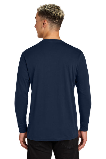 Custom Embroidered Allmade Unisex Long Sleeve Organic Cotton Tee AL6104,Night Sky Navy
