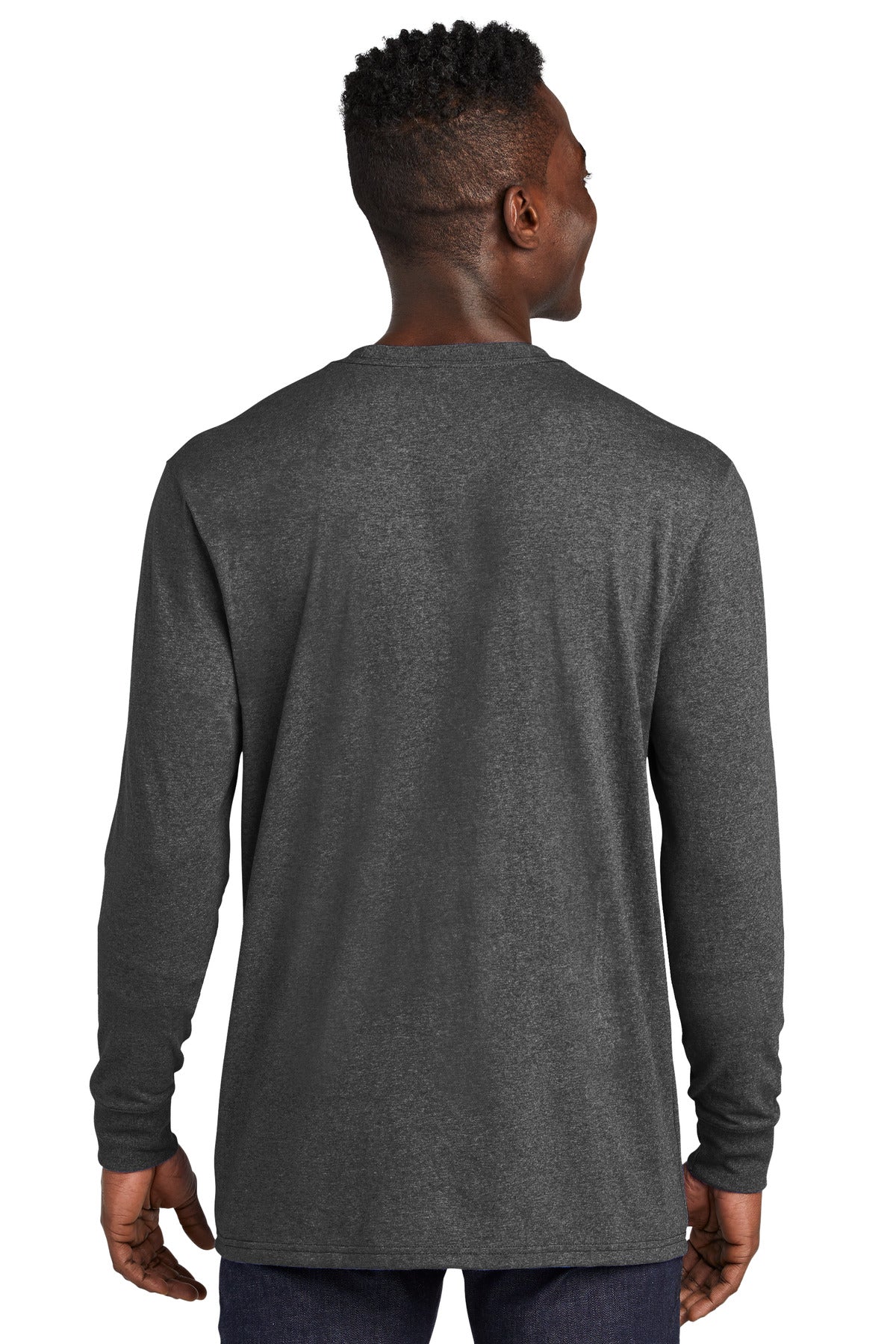 Custom Embroidered Allmade Unisex Long Sleeve Recycled Blend Tee AL6204,Reloaded Charcoal Heather