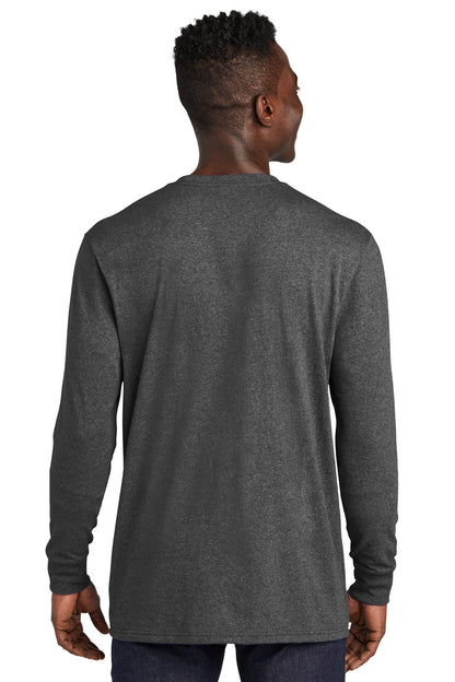 Custom Embroidered Allmade Unisex Long Sleeve Recycled Blend Tee AL6204,Reloaded Charcoal Heather