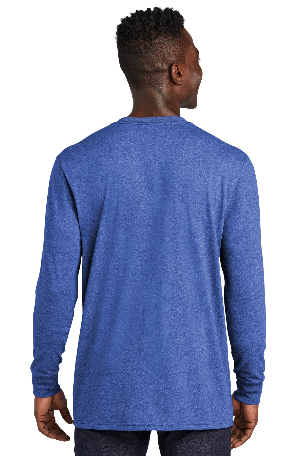 Custom Embroidered Allmade Unisex Long Sleeve Recycled Blend Tee AL6204,Reused Royal Heather