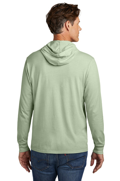 Custom Embroidered Allmade Unisex Mineral Dye Organic Cotton Hoodie Tee AL6305,Lichen Green