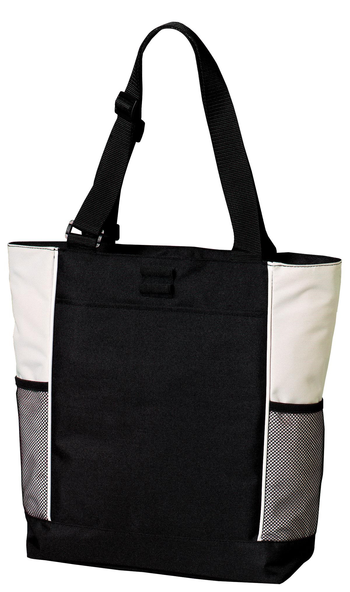 Custom Embroidered Port Authority Bags in Black/ Stone