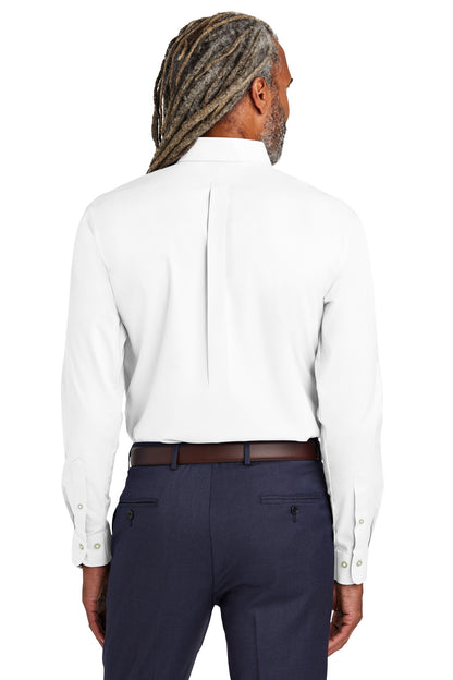 Custom Embroidered Brooks Brothers Wrinkle-Free Stretch Pinpoint Shirt BB18000,White