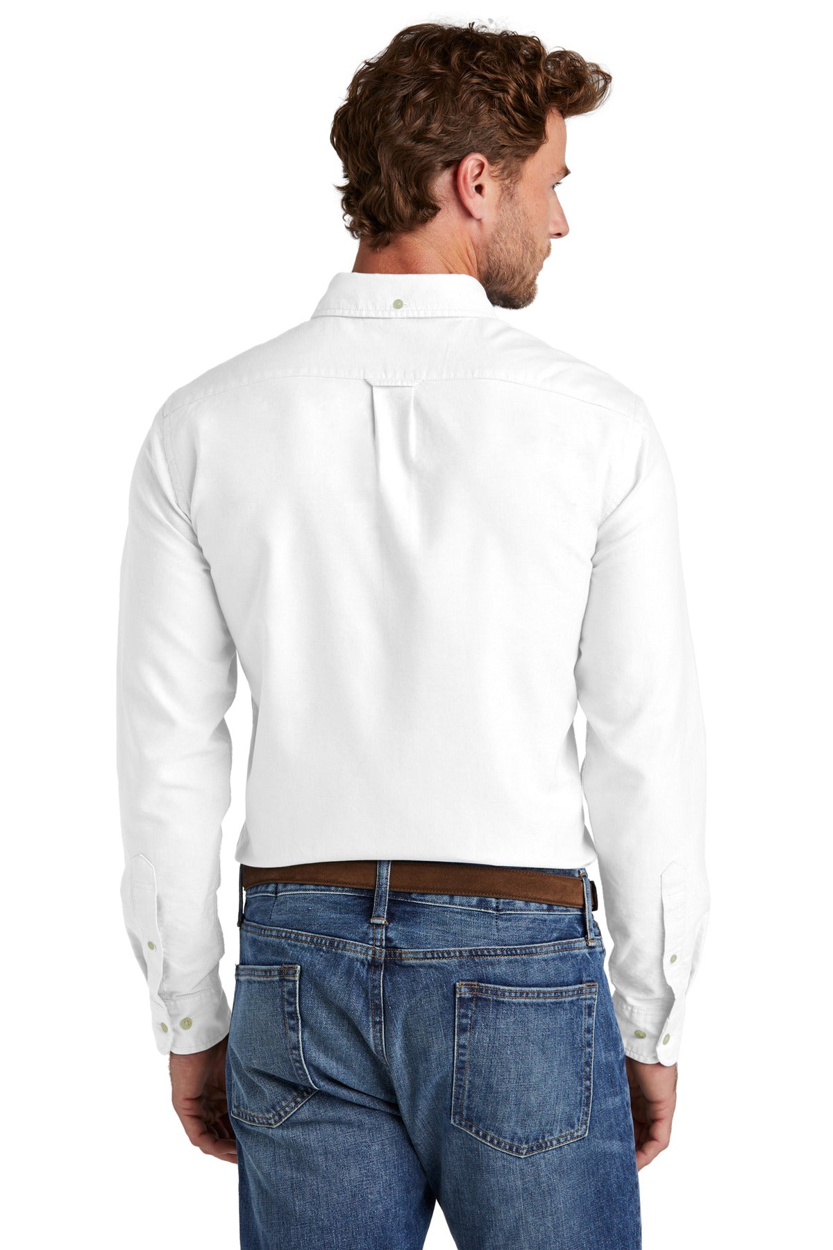 Custom Embroidered Brooks Brothers Casual Oxford Cloth Shirt BB18004,White