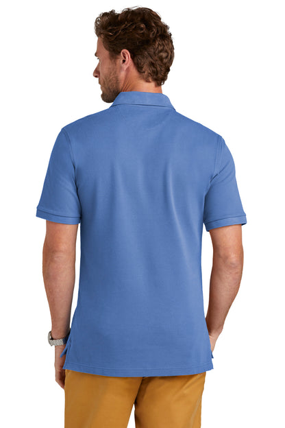 Custom Embroidered Brooks Brothers Pima Cotton Pique Polo BB18200,Charter Blue