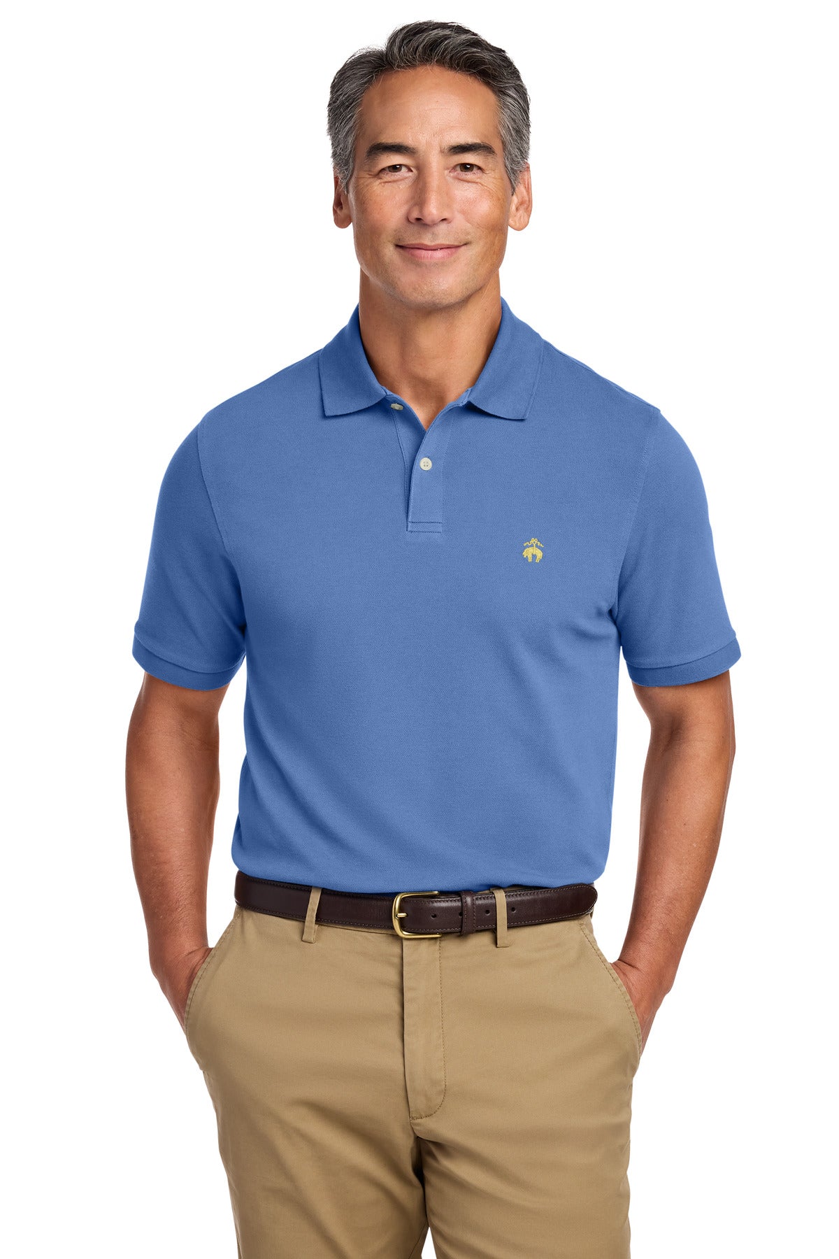 Custom Embroidered Brooks Brothers Polos/Knits in Charter Blue