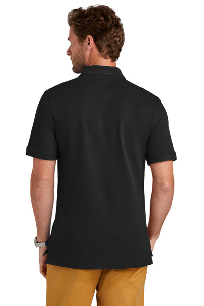 Custom Embroidered Brooks Brothers Pima Cotton Pique Polo BB18200,Deep Black