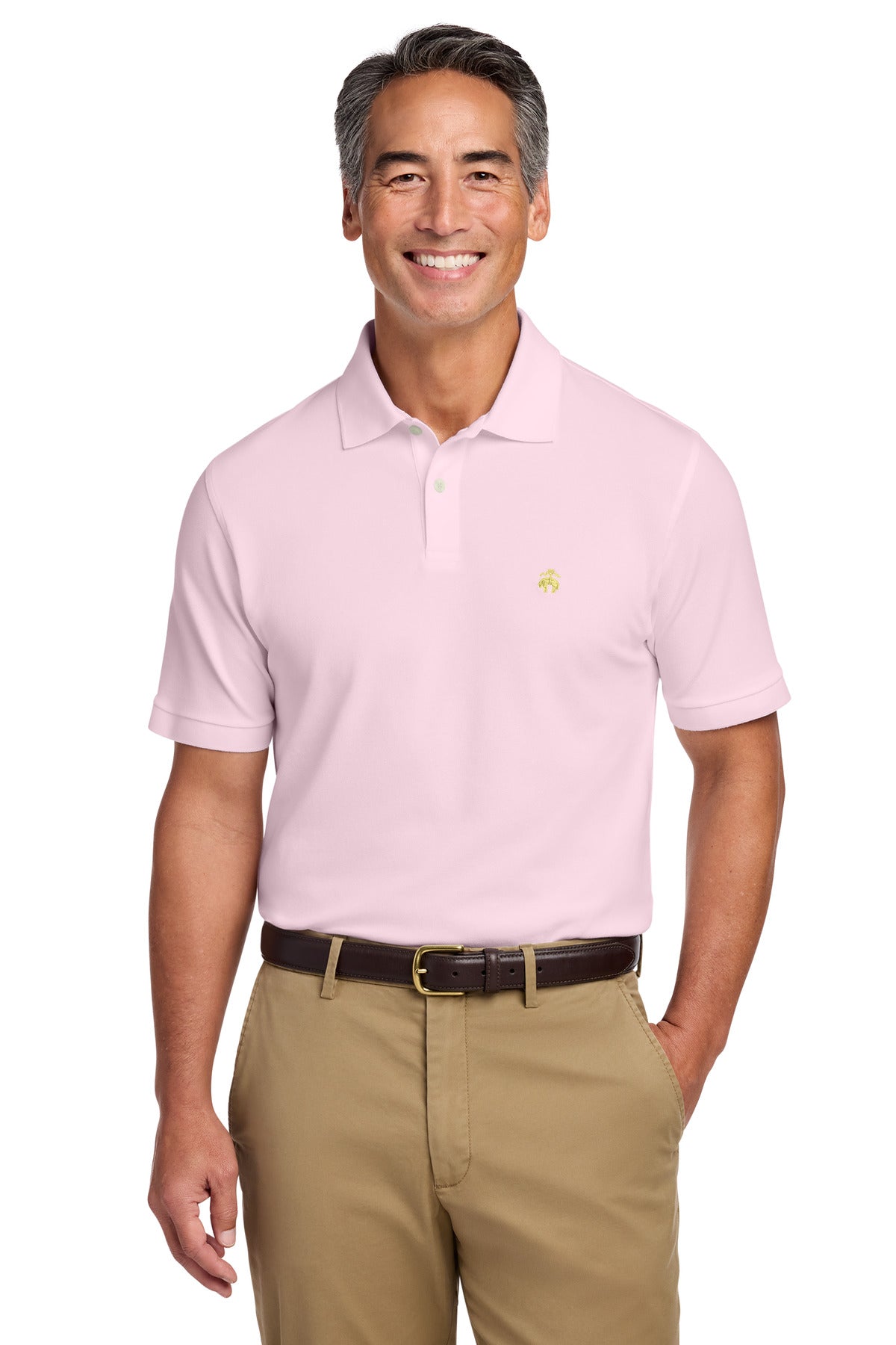Custom Embroidered Brooks Brothers Polos/Knits in Pearl Pink