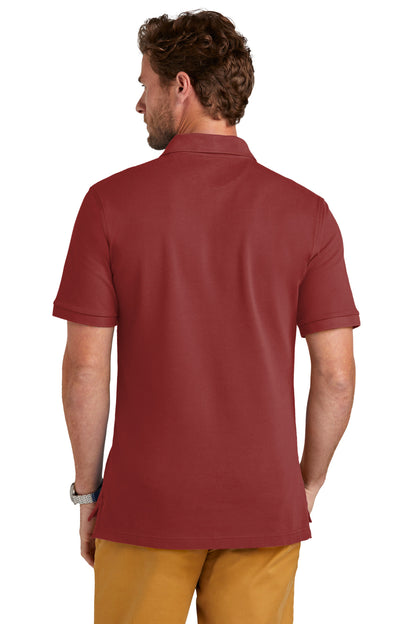 Custom Embroidered Brooks Brothers Pima Cotton Pique Polo BB18200,Rich Red