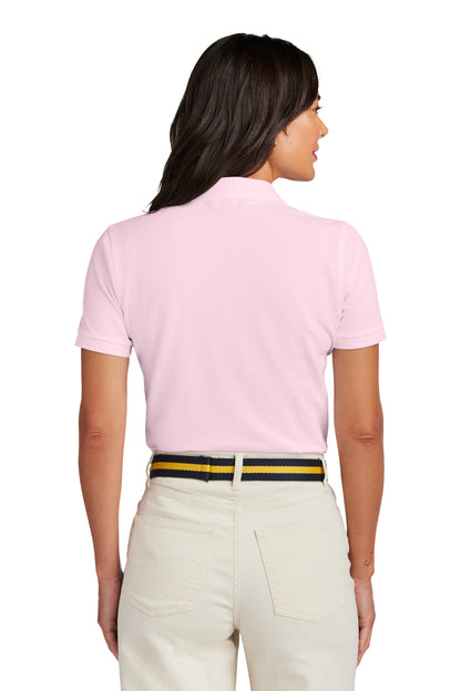 Custom Embroidered Brooks Brothers Women's Pima Cotton Pique Polo BB18201,Pearl Pink