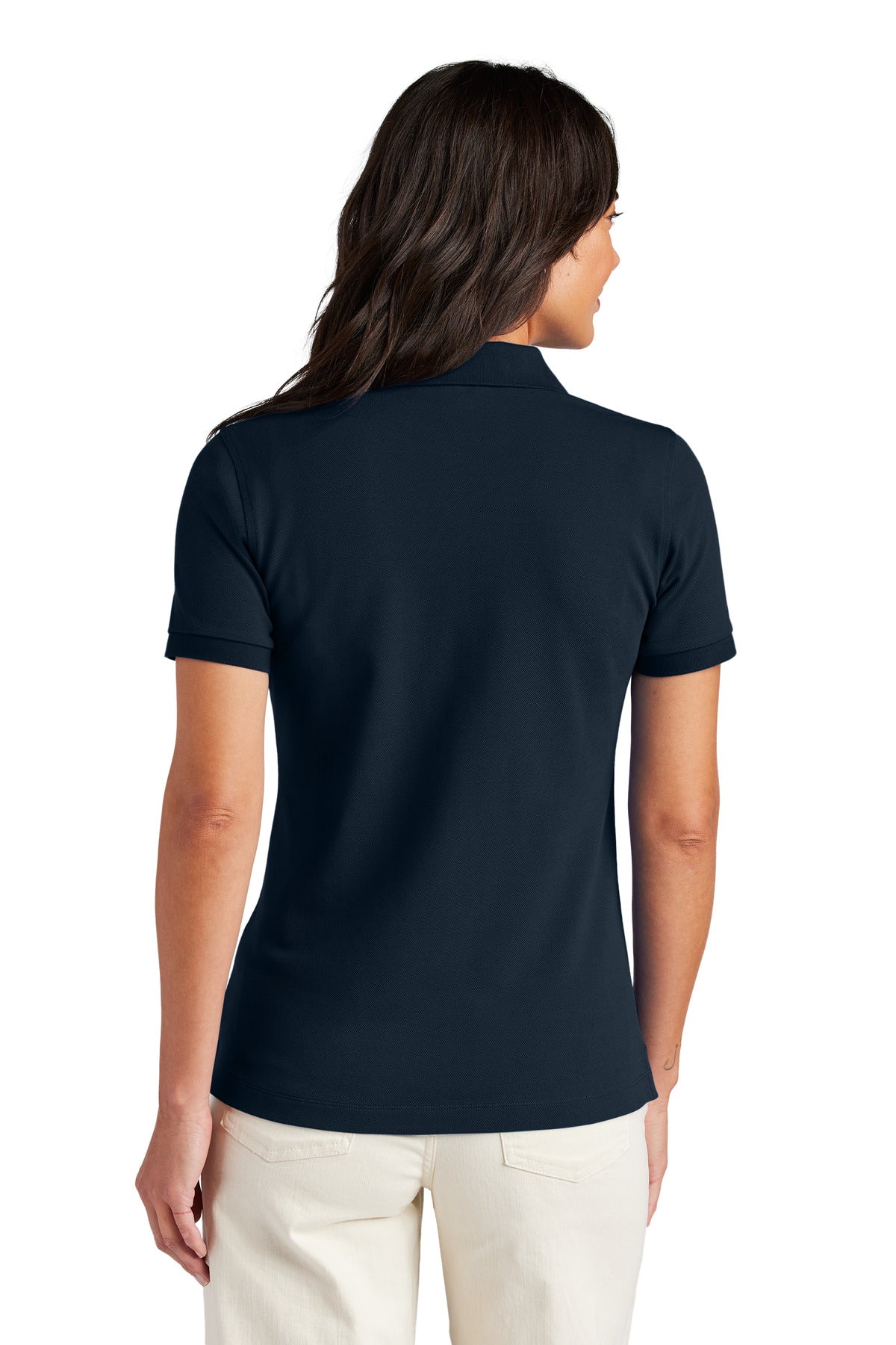 Custom Embroidered Brooks Brothers Women's Pima Cotton Pique Polo BB18201,Navy Blazer