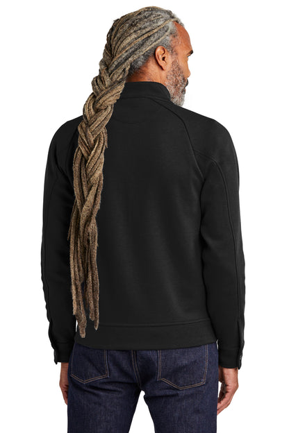 Custom Embroidered Brooks Brothers Double-Knit Full-Zip BB18210,Deep Black