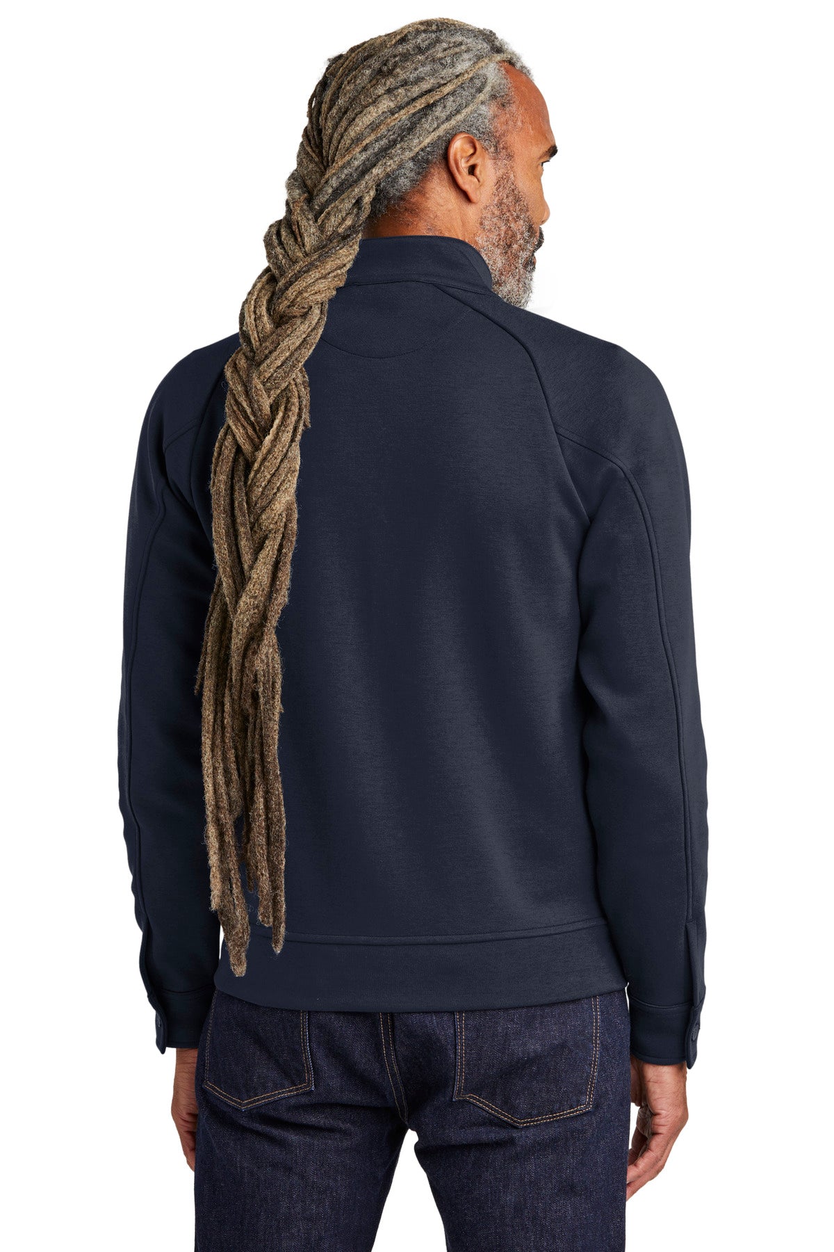 Custom Embroidered Brooks Brothers Double-Knit Full-Zip BB18210,Night Navy
