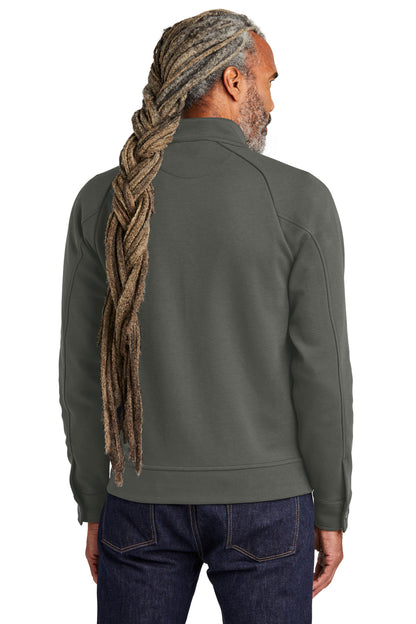 Custom Embroidered Brooks Brothers Double-Knit Full-Zip BB18210,Windsor Grey