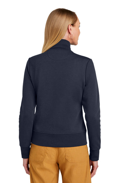 Custom Embroidered Brooks Brothers Women's Double-Knit Full-Zip BB18211,Night Navy