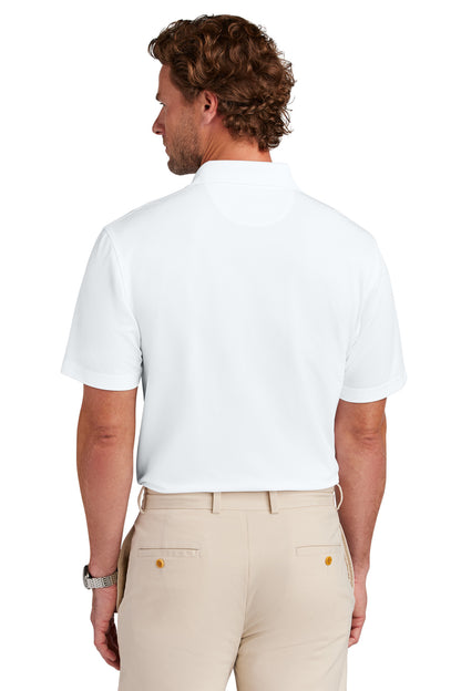 Custom Embroidered Brooks Brothers Mesh Pique Performance Polo BB18220,White