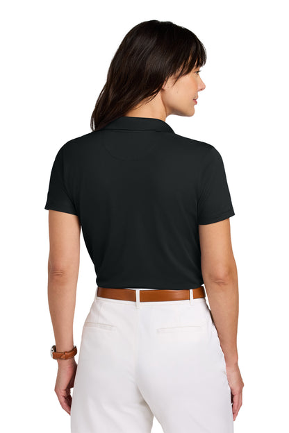 Custom Embroidered Brooks Brothers Women's Mesh Pique Performance Polo BB18221,Deep Black