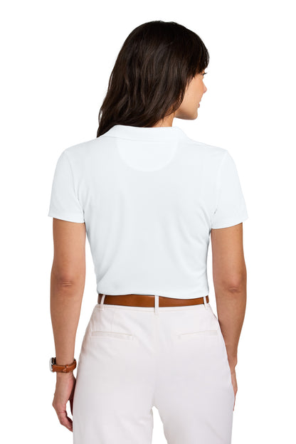 Custom Embroidered Brooks Brothers Women's Mesh Pique Performance Polo BB18221,White