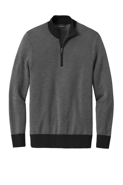 Brooks Brothers Washable Merino Birdseye 1/4-Zip Sweater BB18412