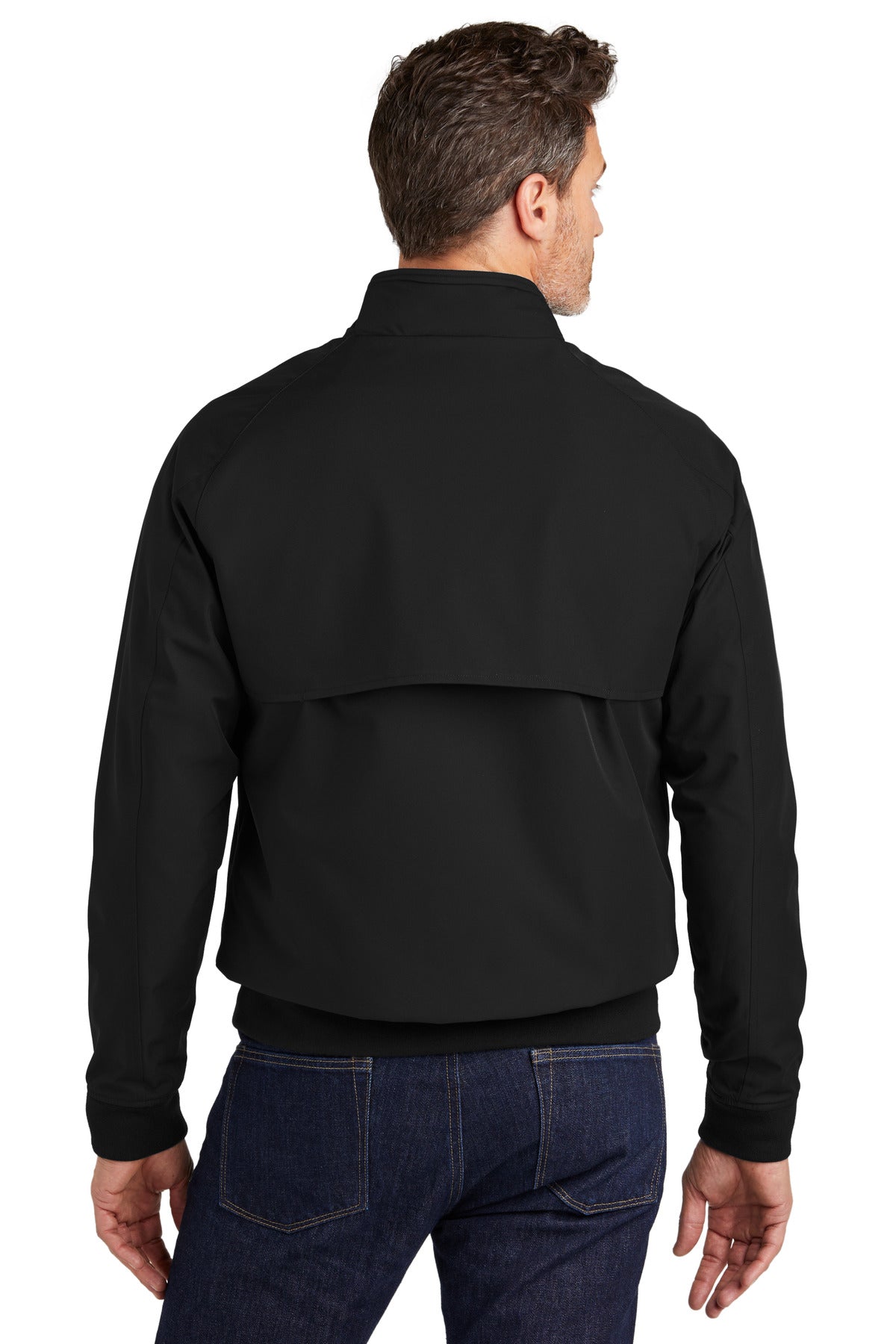 Custom Embroidered Brooks Brothers Bomber Jacket BB18604,Deep Black
