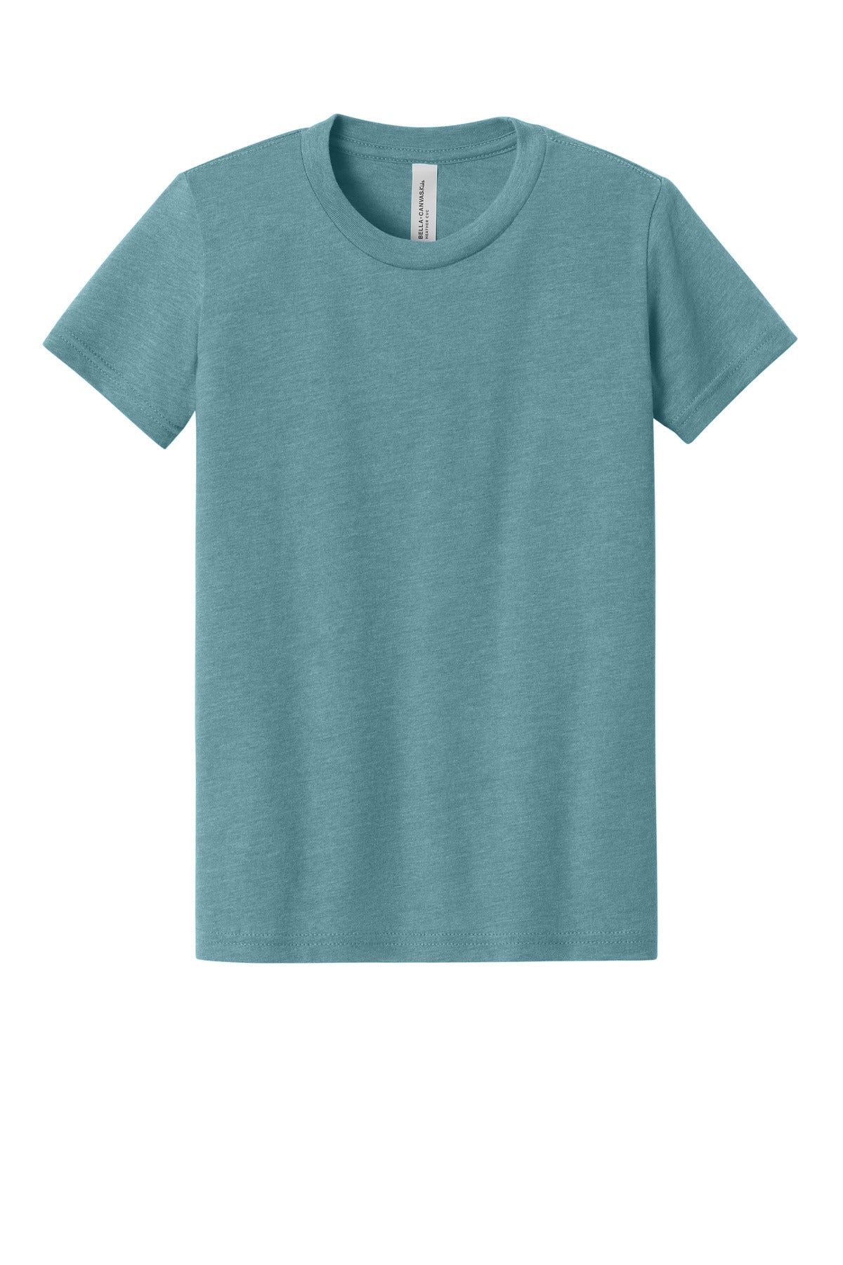 Custom Embroidered Bella + Canvas T-Shirts  in Heather Blue Lagoon