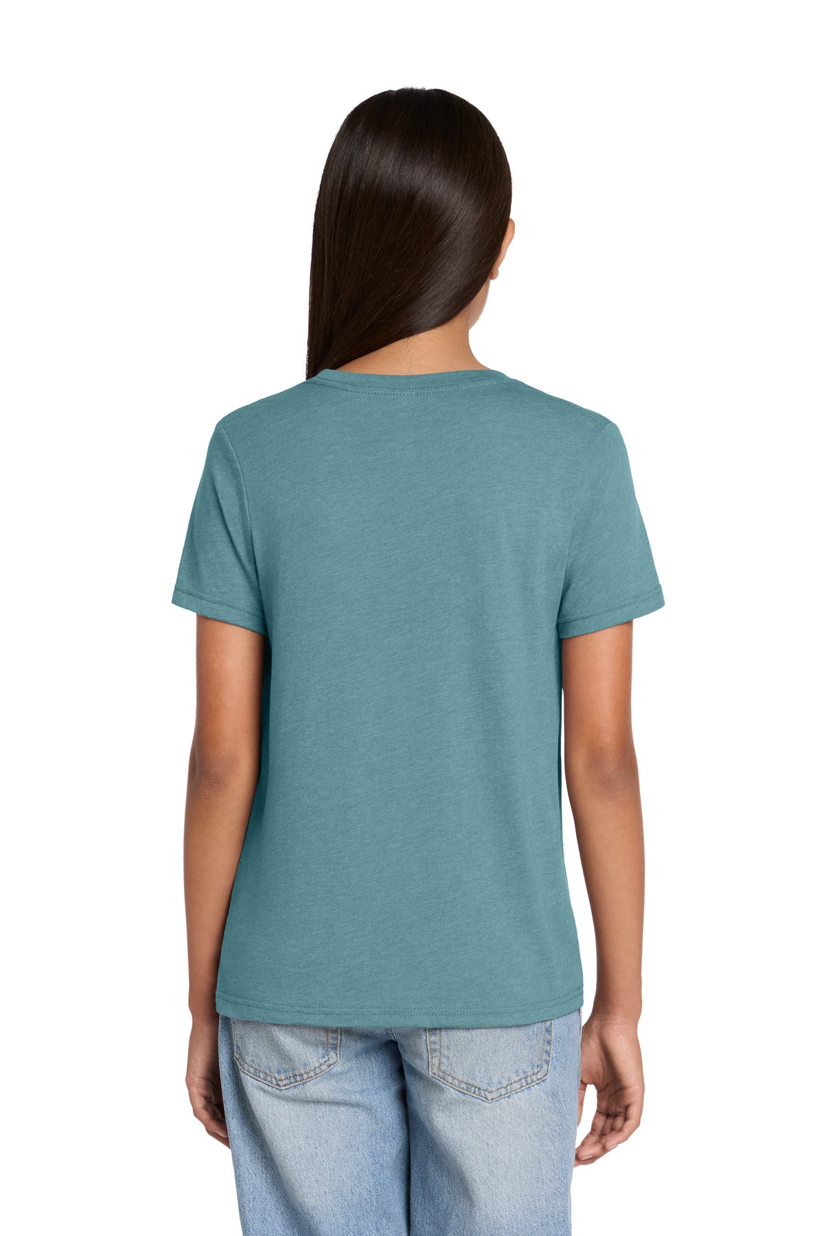 Custom Embroidered Bella + Canvas T-Shirts  in Heather Blue Lagoon