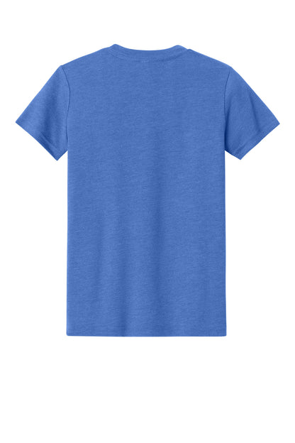 Custom Embroidered Bella + Canvas T-Shirts  in Heather Columbia Blue