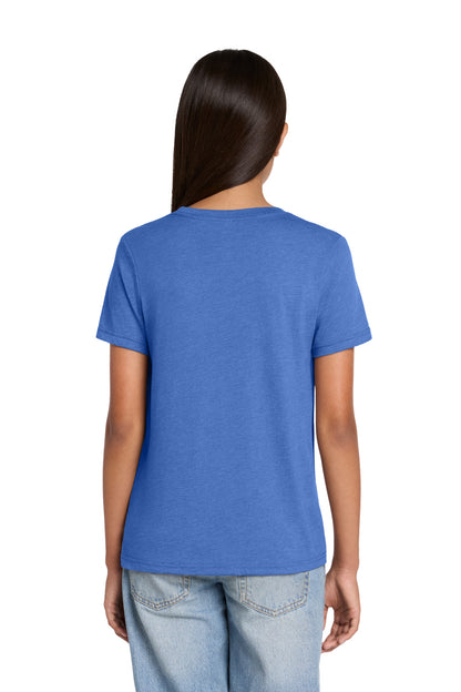 Custom Embroidered Bella + Canvas T-Shirts  in Heather Columbia Blue