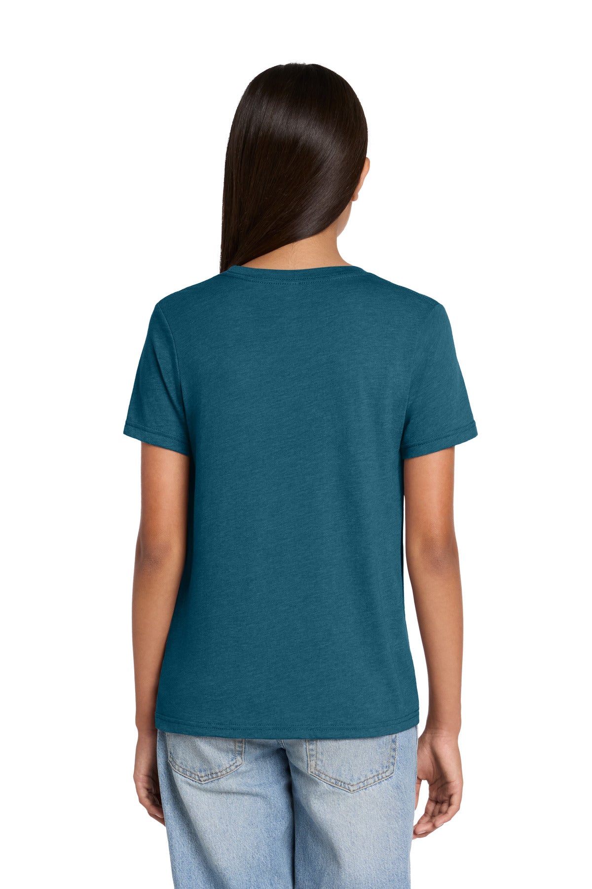 Custom Embroidered Bella + Canvas T-Shirts  in Heather Deep Teal