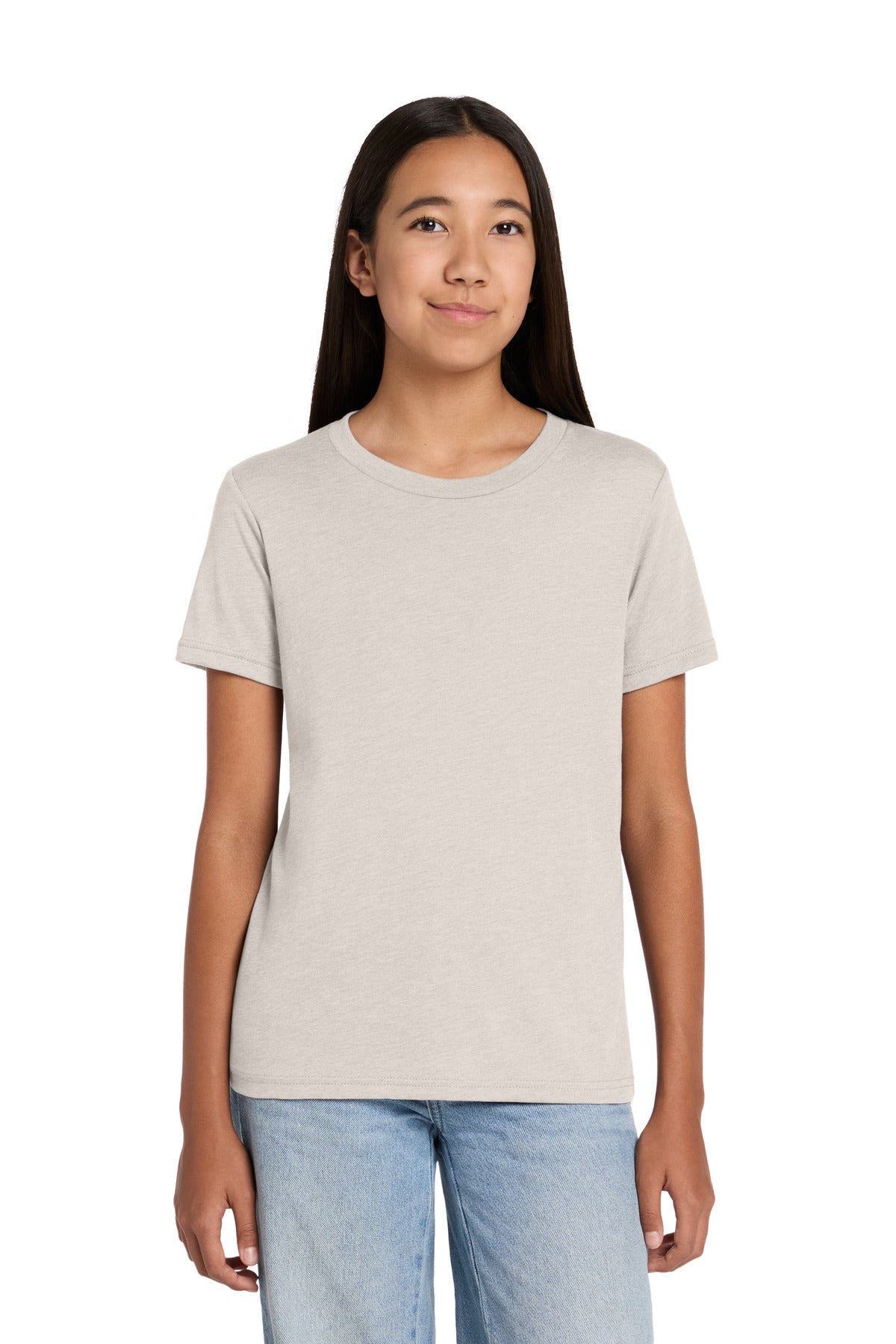 Custom Embroidered Bella + Canvas T-Shirts  in Heather Dust