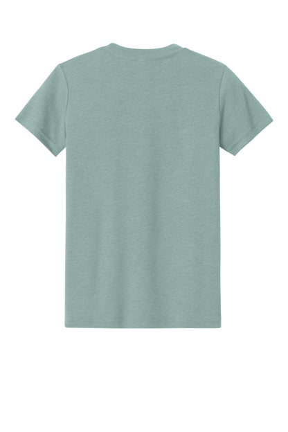 Custom Embroidered Bella + Canvas T-Shirts  in Heather Dusty Blue