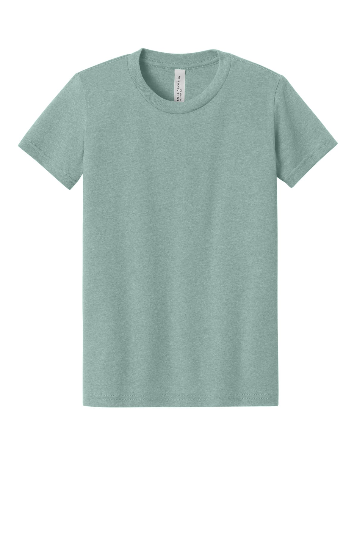 Custom Embroidered Bella + Canvas T-Shirts  in Heather Dusty Blue