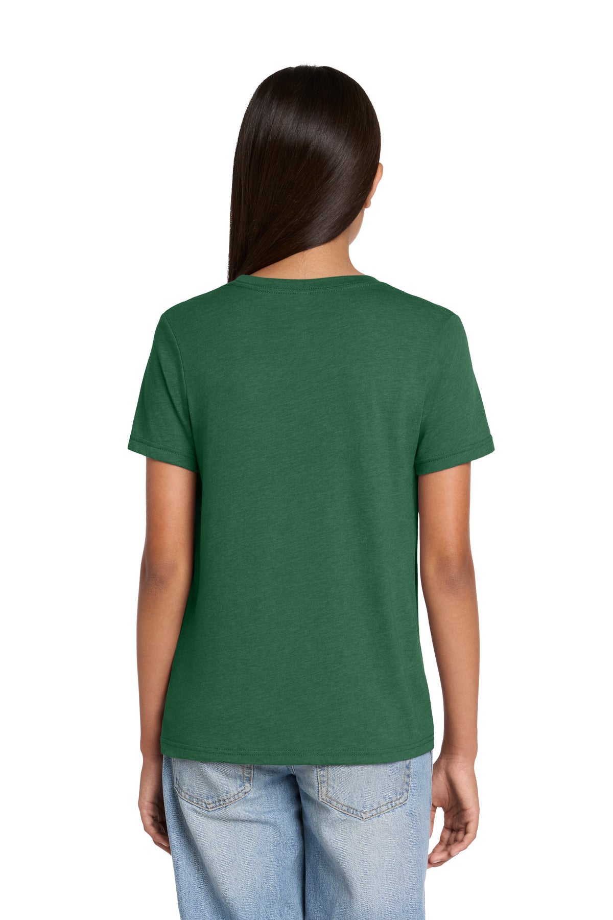 Custom Embroidered Bella + Canvas T-Shirts  in Heather Grass Green