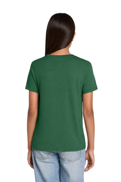 Custom Embroidered Bella + Canvas T-Shirts  in Heather Grass Green