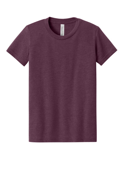 Custom Embroidered Bella + Canvas T-Shirts  in Heather Maroon