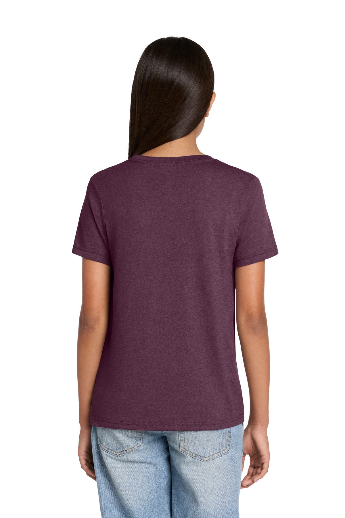 Custom Embroidered Bella + Canvas T-Shirts  in Heather Maroon