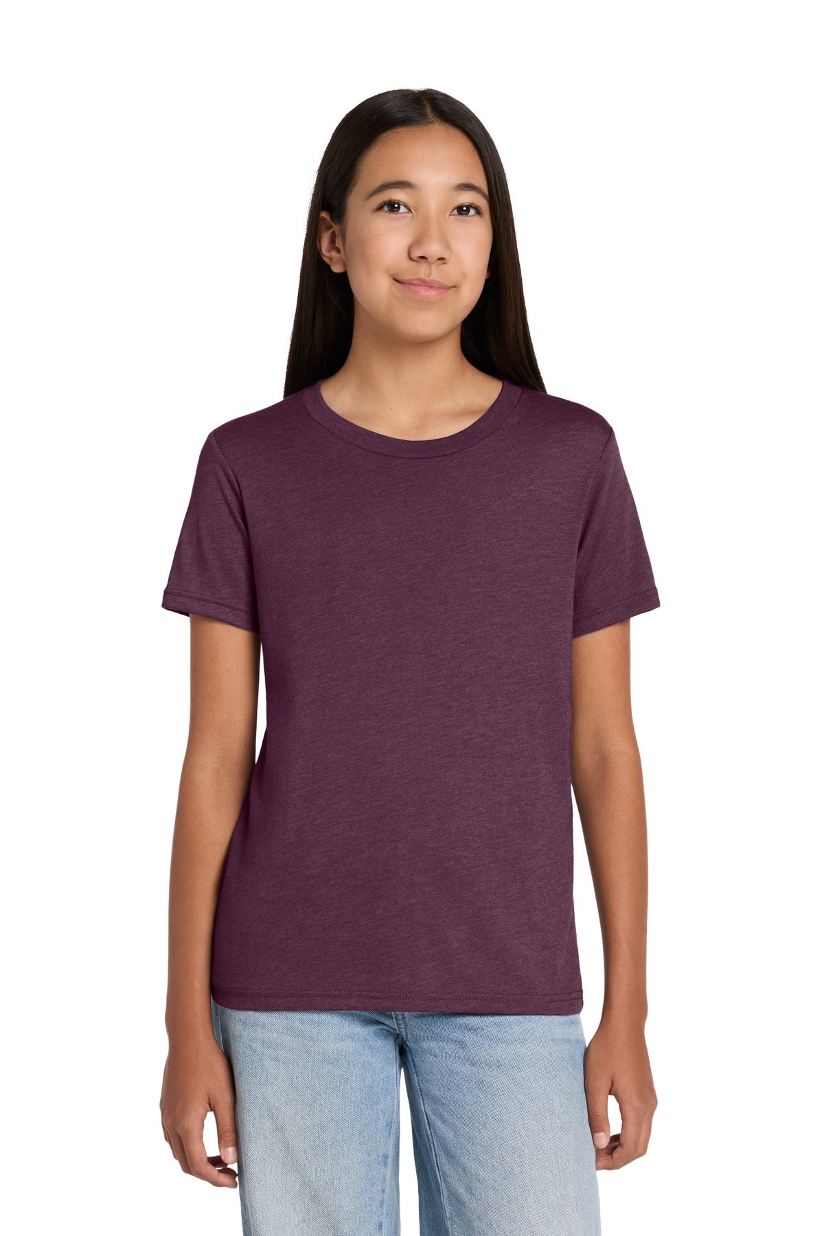 Custom Embroidered Bella + Canvas T-Shirts  in Heather Maroon