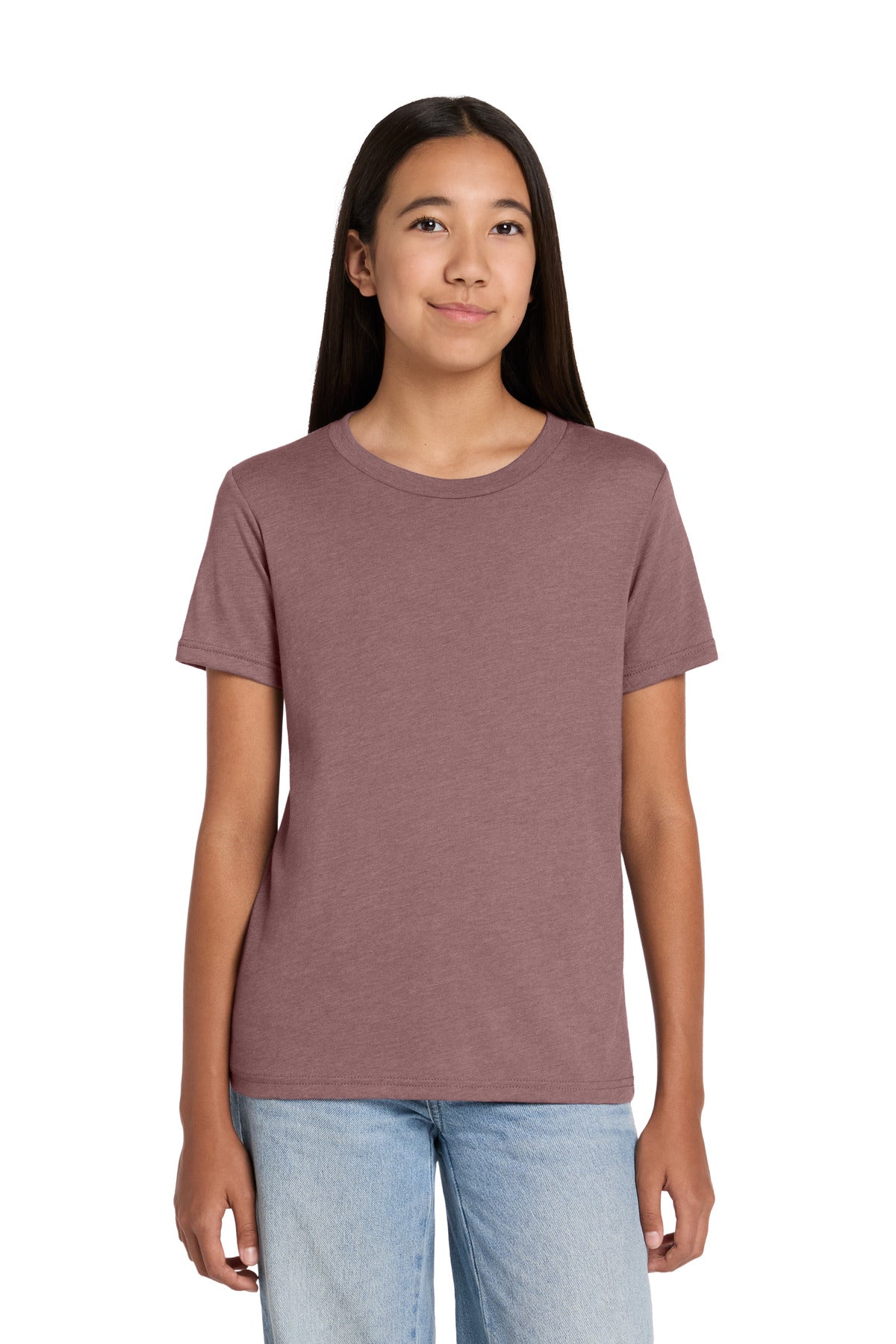 Custom Embroidered Bella + Canvas T-Shirts  in Heather Mauve
