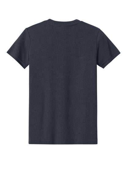 Custom Embroidered Bella + Canvas T-Shirts  in Heather Midnight Navy