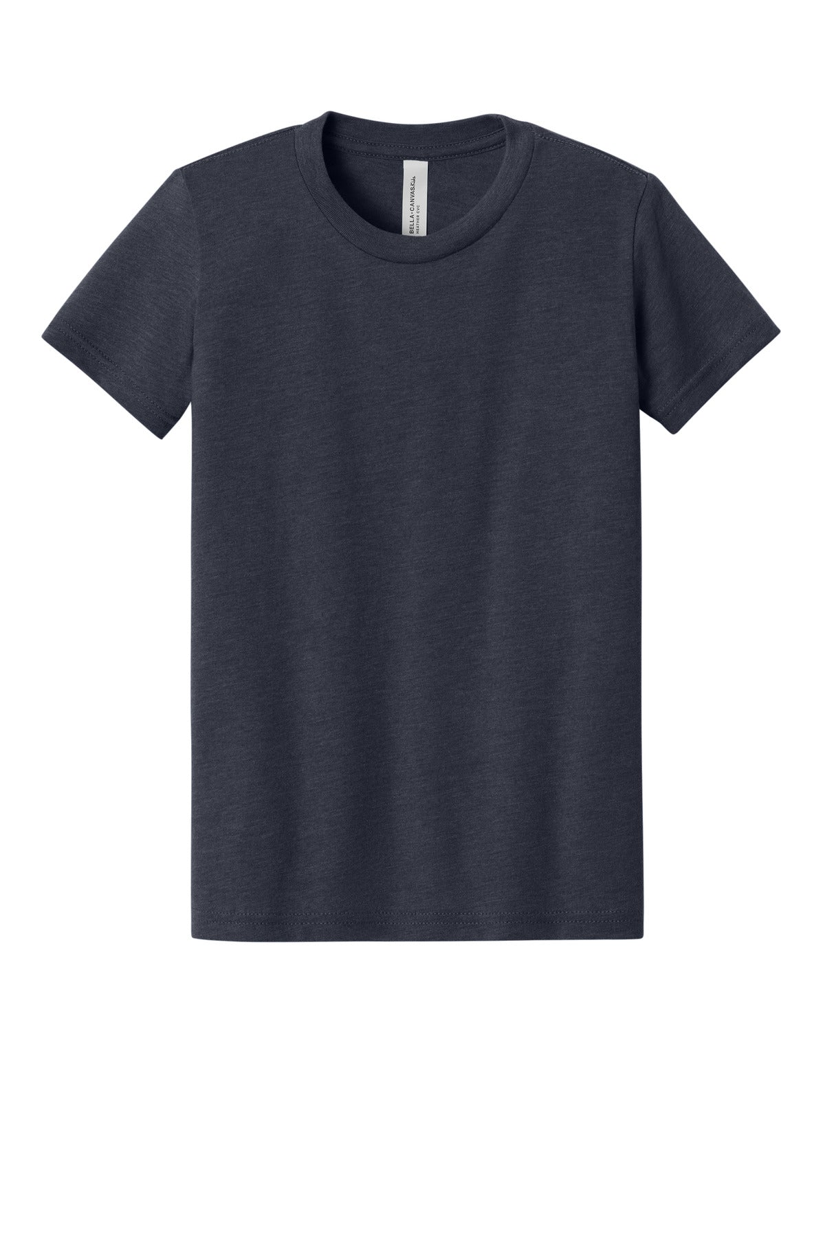 Custom Embroidered Bella + Canvas T-Shirts  in Heather Midnight Navy