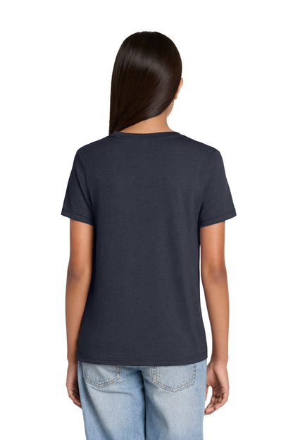 Custom Embroidered Bella + Canvas T-Shirts  in Heather Midnight Navy